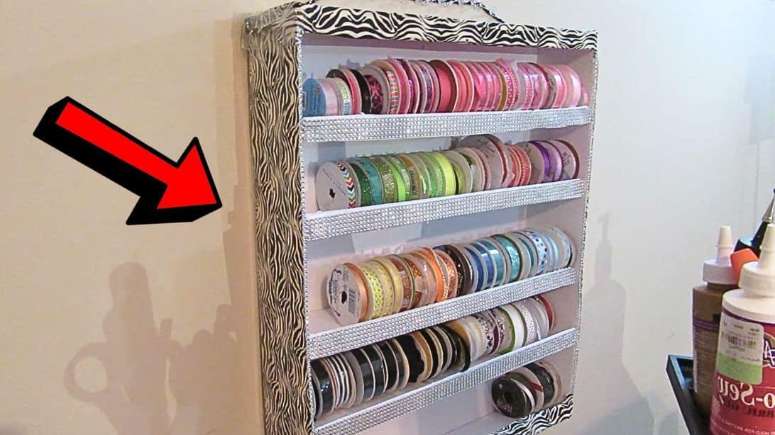 Easy Dollar Tree DIY Ribbon Holder Tutorial