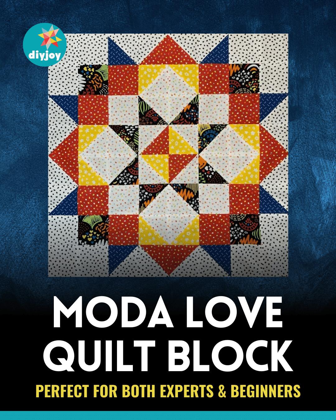 Easy Moda Love Quilt Block Tutorial