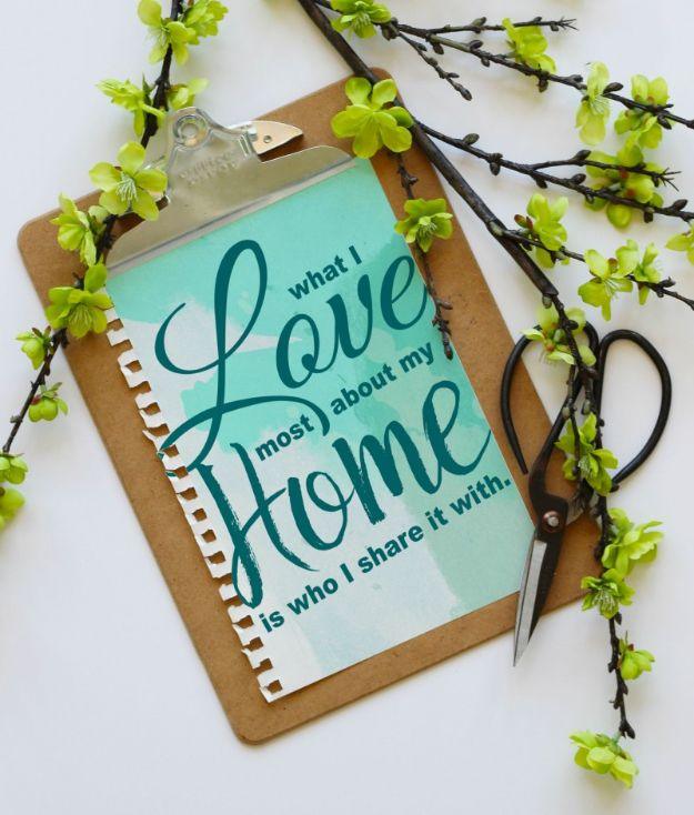 What I Love Most About My Home, easy enough for a beginner to hang and a small upgrade with a real visual payoff