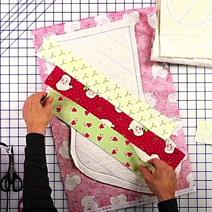 How To Make A Quilt As You Go Christmas Stocking - Easy Quilted Christmas Stocking Pattern - DIY Holiday Decor Ideas