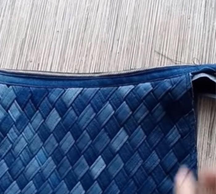 How to make a woven denim bag out of recycled jeans