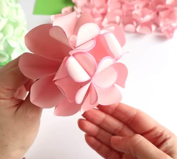 DIY Paper Hydrangea Project