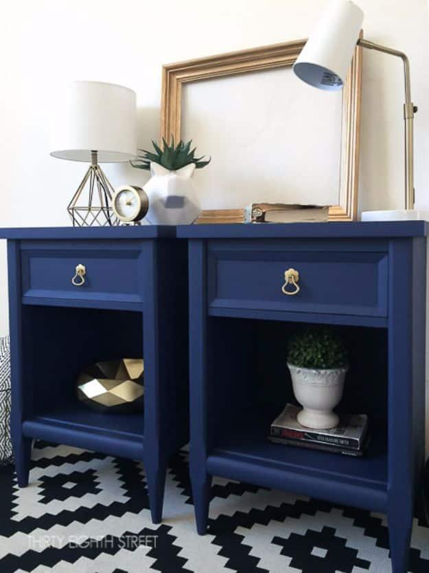 Modern Painted Nightstands, an easy build that looks like a store find and a cozy bedroom accent worth the weekend project