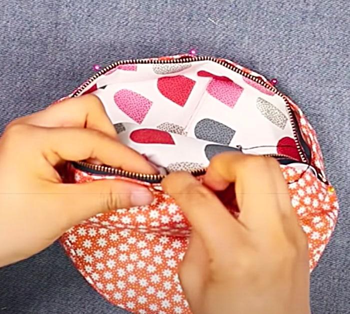 Sew Lining And Interfacing For Water Drop Purse