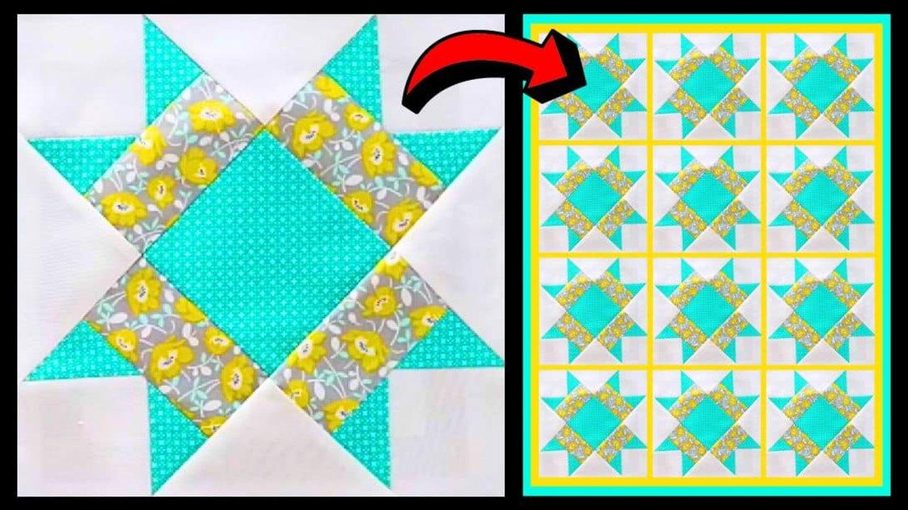 Easy Slow Summer Star Quilt Block Tutorial