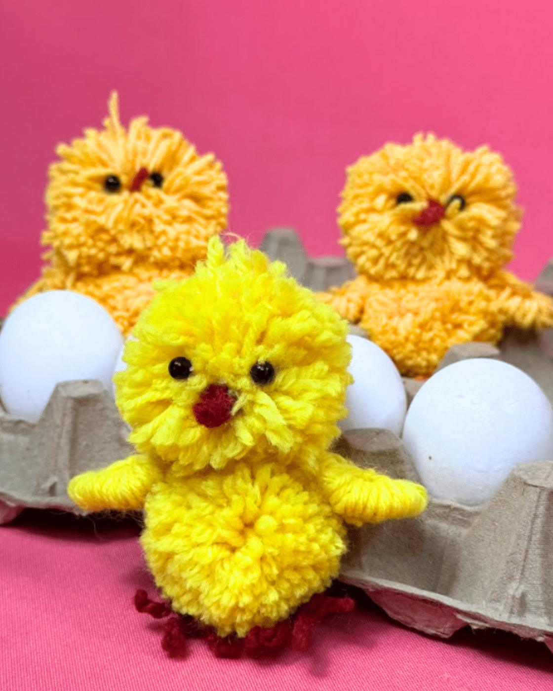 Yarn Chicks — how to craft a diy yarn chick