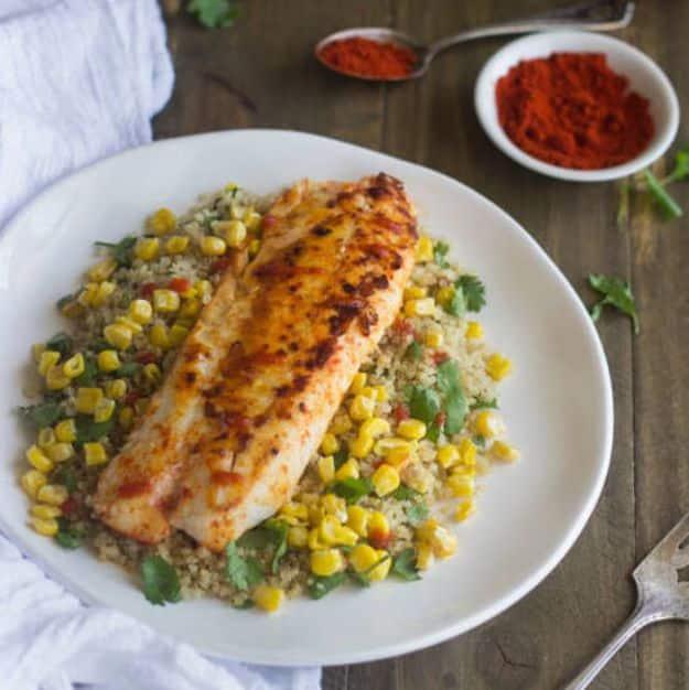 Cilantro Lime Tilapia, a lighter weeknight dinner, flexible enough to please a picky group of eaters