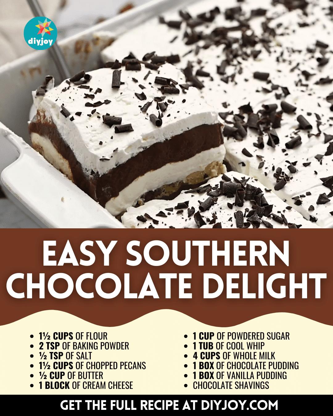Easy Southern Chocolate Delight Recipe