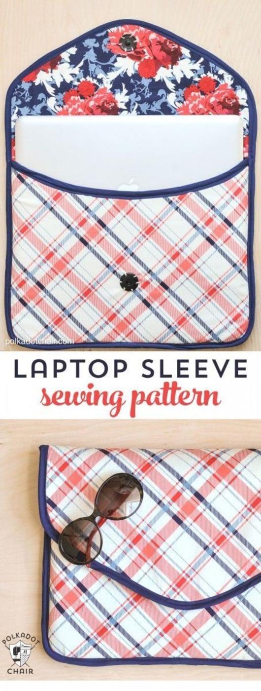 DIY Laptop Sleeve Clutch, budget friendly with supplies on hand and something that looks far pricier than it was