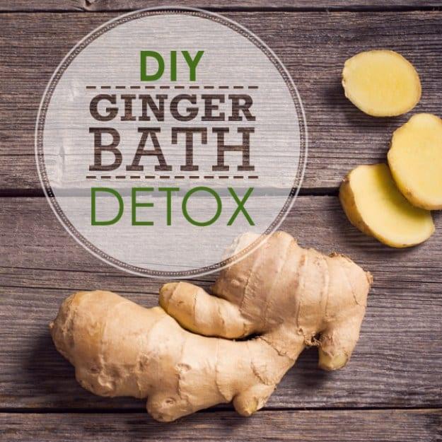 DIY Ginger Bath Detox, simple enough for a first attempt at homemade skincare and calm that a rushed morning usually skips