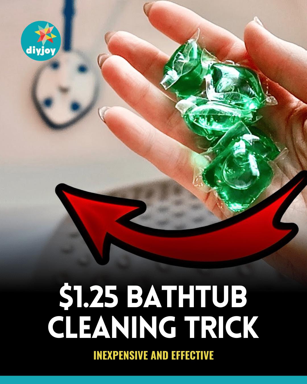 How To Clean Your Bathtub With A $1.25 Trick