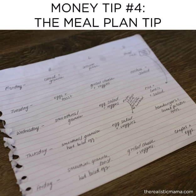 Ways to Save Money in 2018 - Create A Meal Plan - Easy Money Saving Ideas and Tips for Budgeting - Cool Idea for Budget Planning and Smart Financial Advice for Beginners - Create O