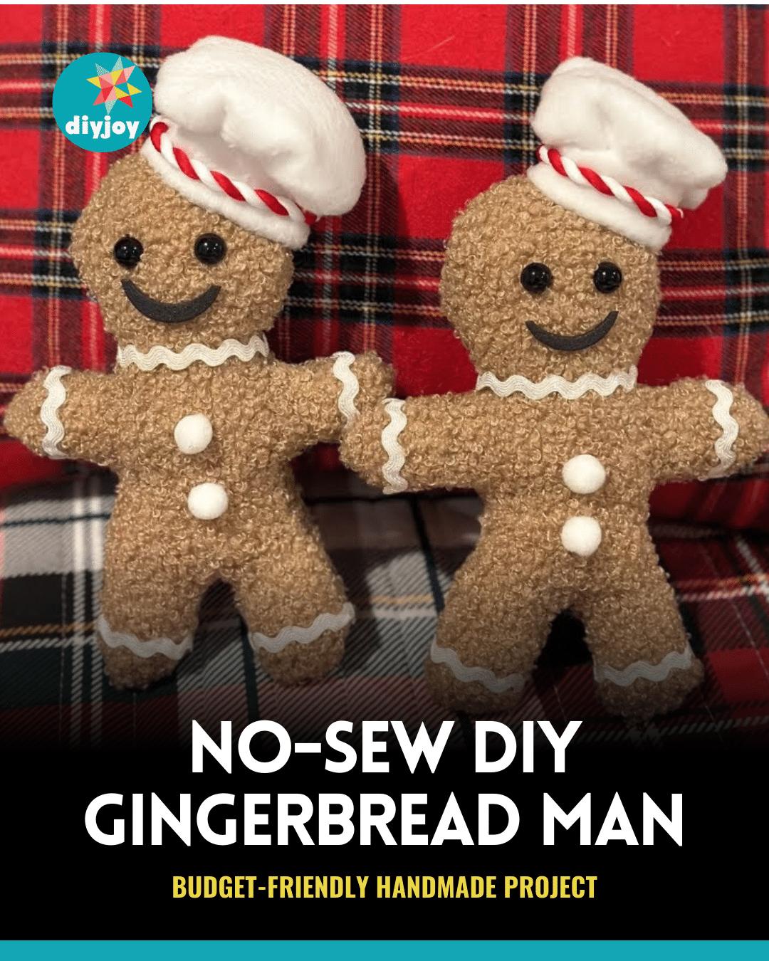 No-Sew DIY Gingerbread Man Tutorial
