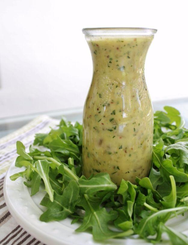 Salad Dressing Recipes - Lemon Caper Salad Dressing - Healthy, Low Calorie and Easy Recipes for Creamy Homeade Dressings - How To Make Vinaigrette, Mango, Greek, Paleo, Balsamic, R