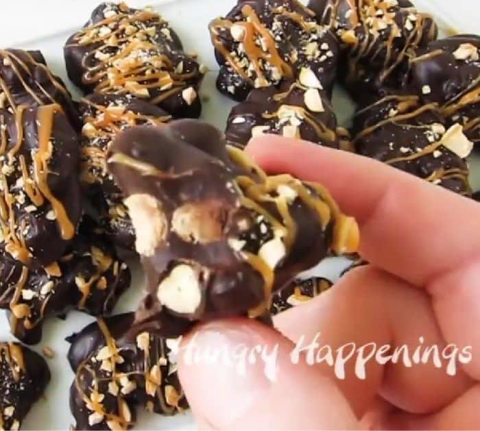 How to Make Chocolate Caramel Clusters