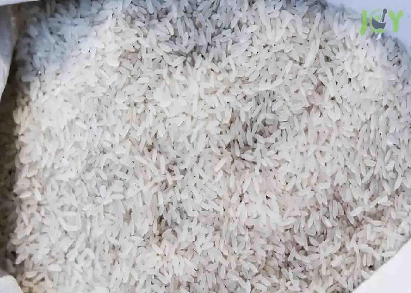White rice is an example of food that actually has a very long shelf life