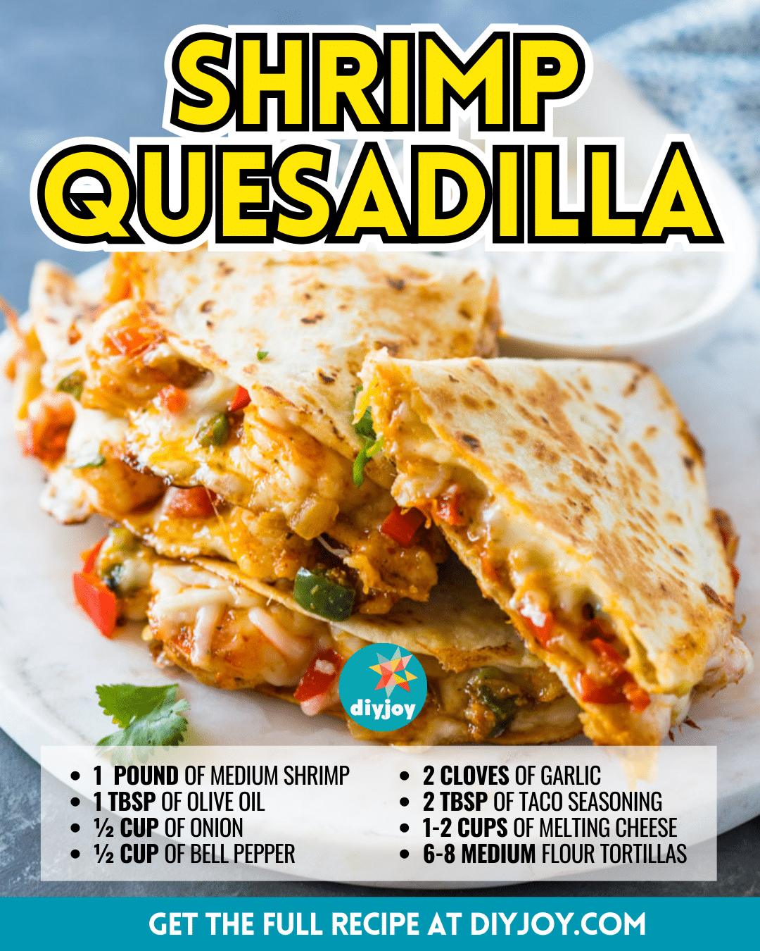 Easy Shrimp Quesadilla Recipe