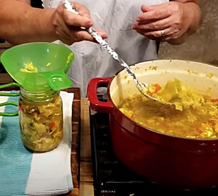 Pickling Brine - How To Can Chow Chow - Spicy Condiment