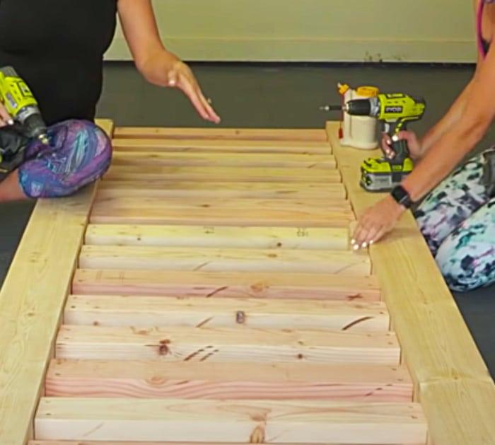Build A Frame With 2x4's To Make A DIY Lounge Chair