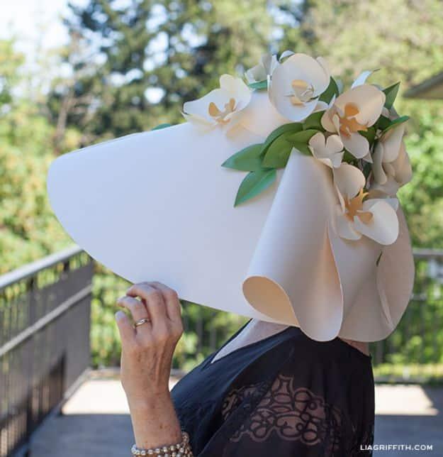 Paper DIY Kentucky Derby Hat, quick to put together in an afternoon and a smart way to add personality to a room