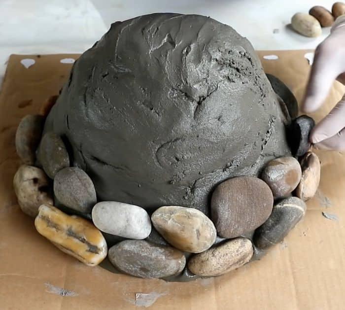 DIY Stone Flower Pot Tutorial