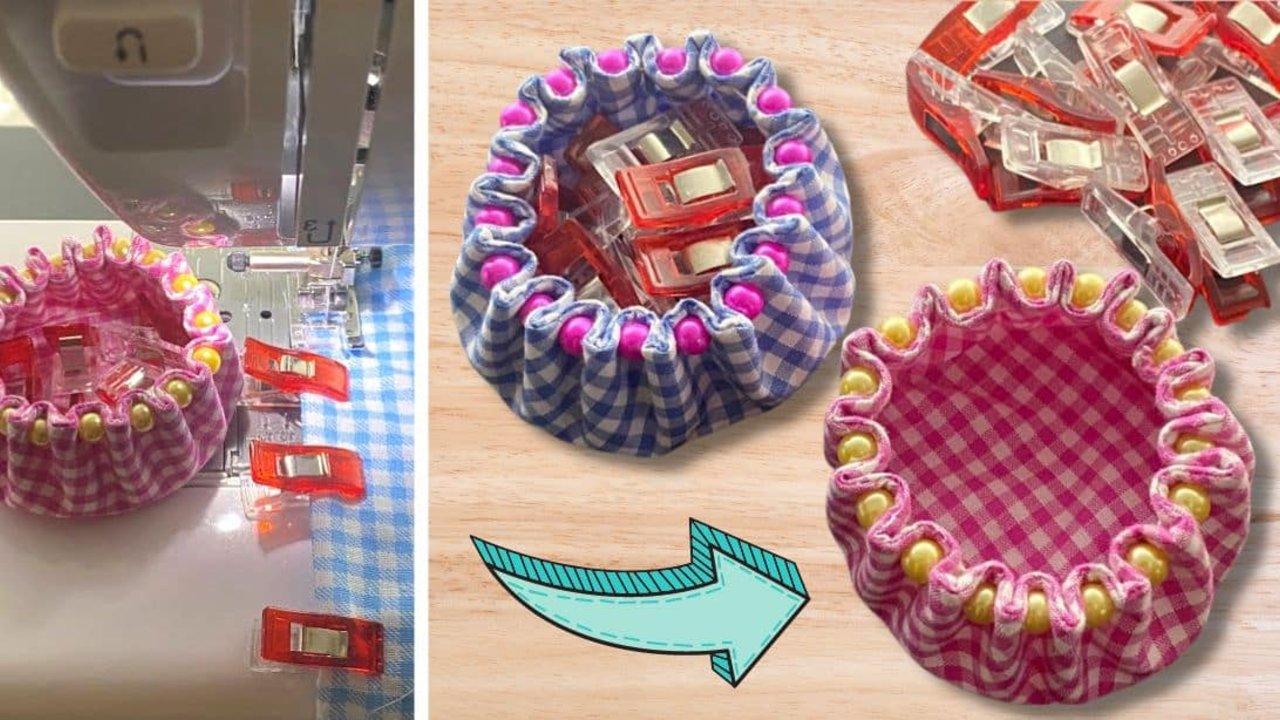 How to Make Beaded Fabric Bowl