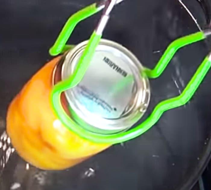 Place Peaches In A Canning Bath For Twenty Minutes