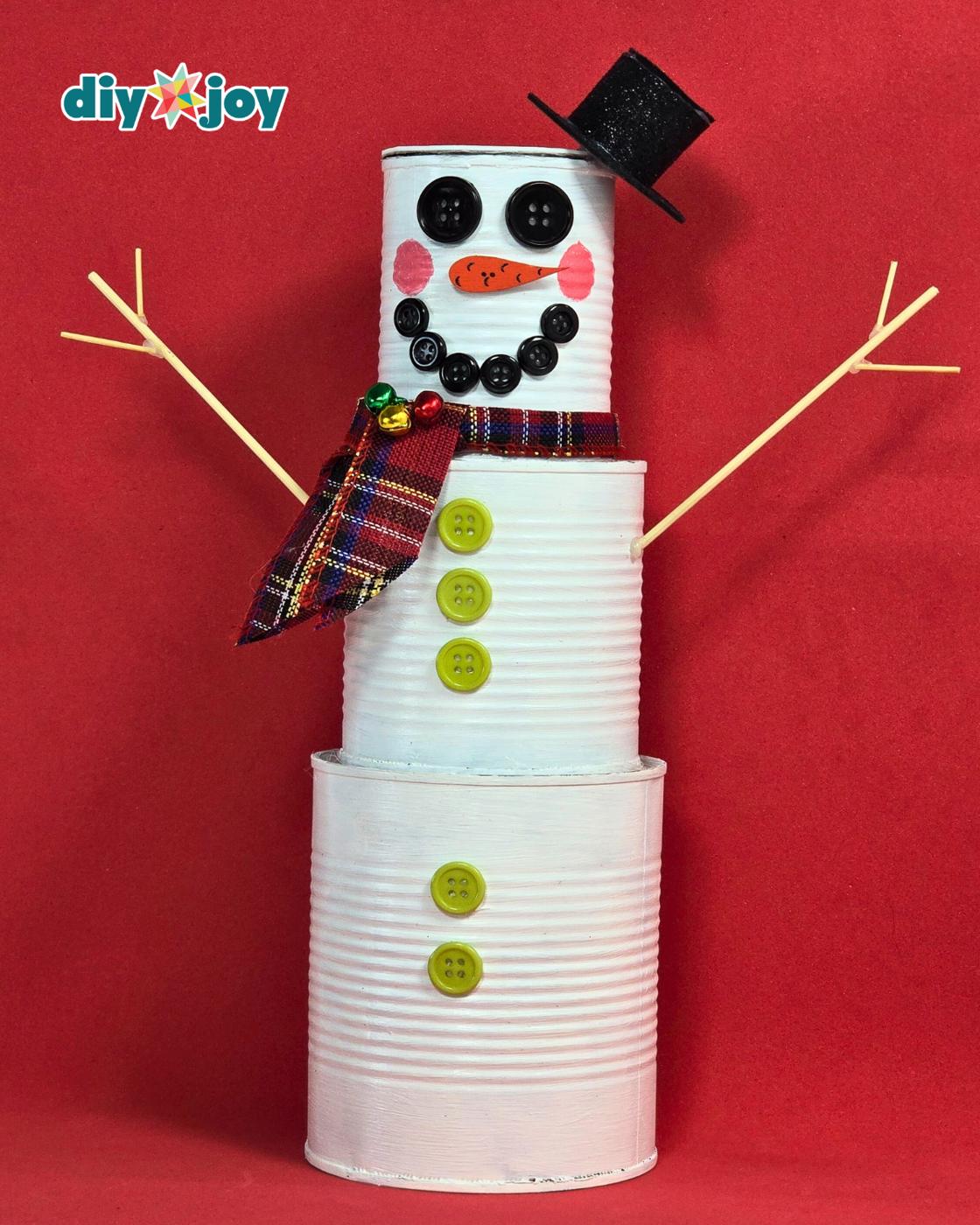 Tin Can Snowman — 💡 why make this tin can snowman