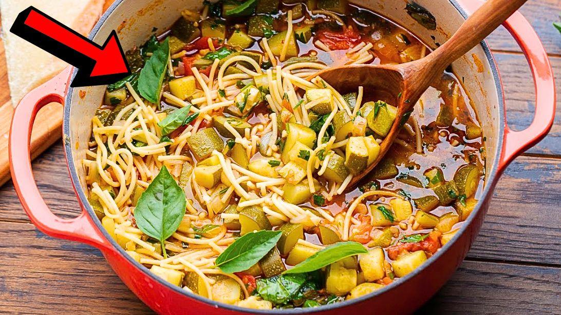 Super Easy One-Pot Loaded Zucchini Soup Recipe