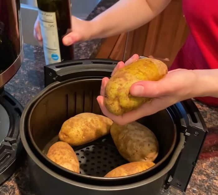 How to Air Fryer Baked Potatoes
