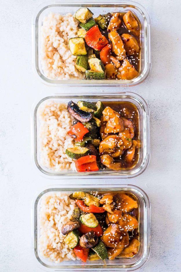 Meal Prep Ideas - Teriyaki Chicken Stir Fry Meal Prep - Recipes and Planning Tips for Making a Week of Meals - Easy, Healthy Recipe Ideas to Make Ahead - Weeknight Dinners Lunches