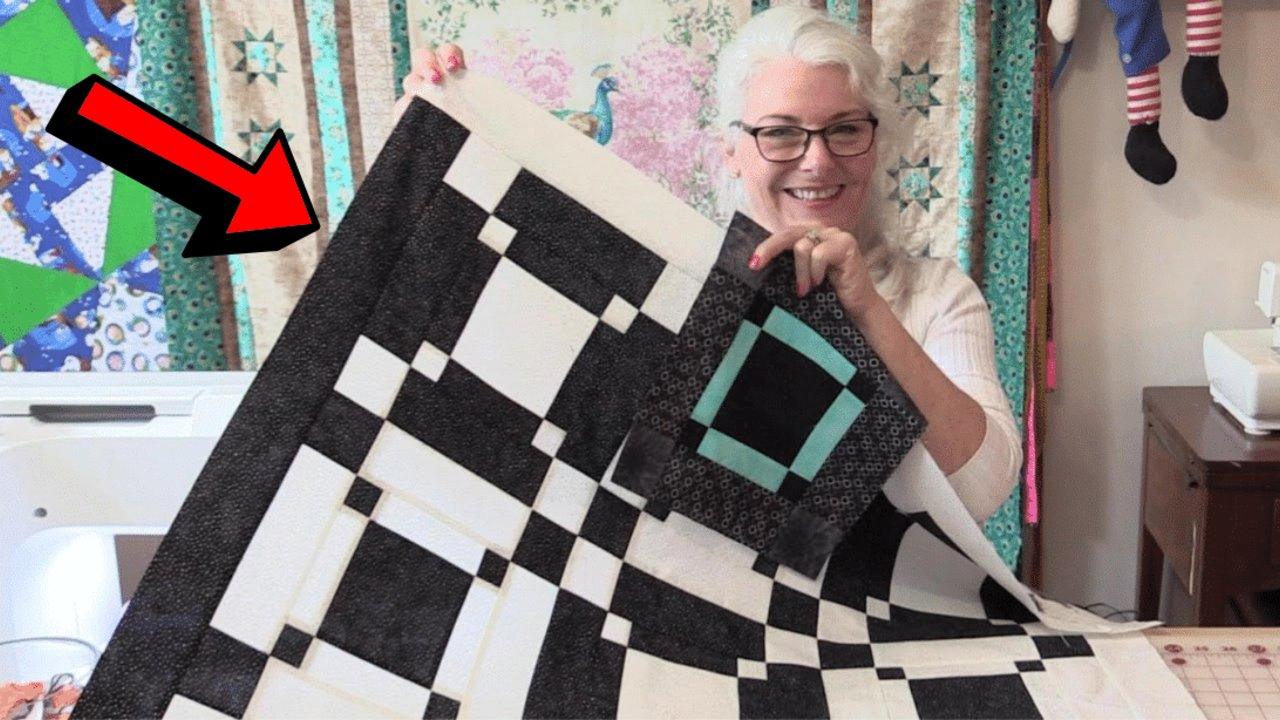 Easy Black and White Diner Quilt Tutorial
