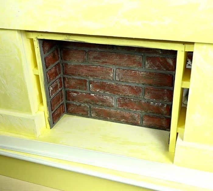 Easy to Make Realistic DIY Faux Fireplace