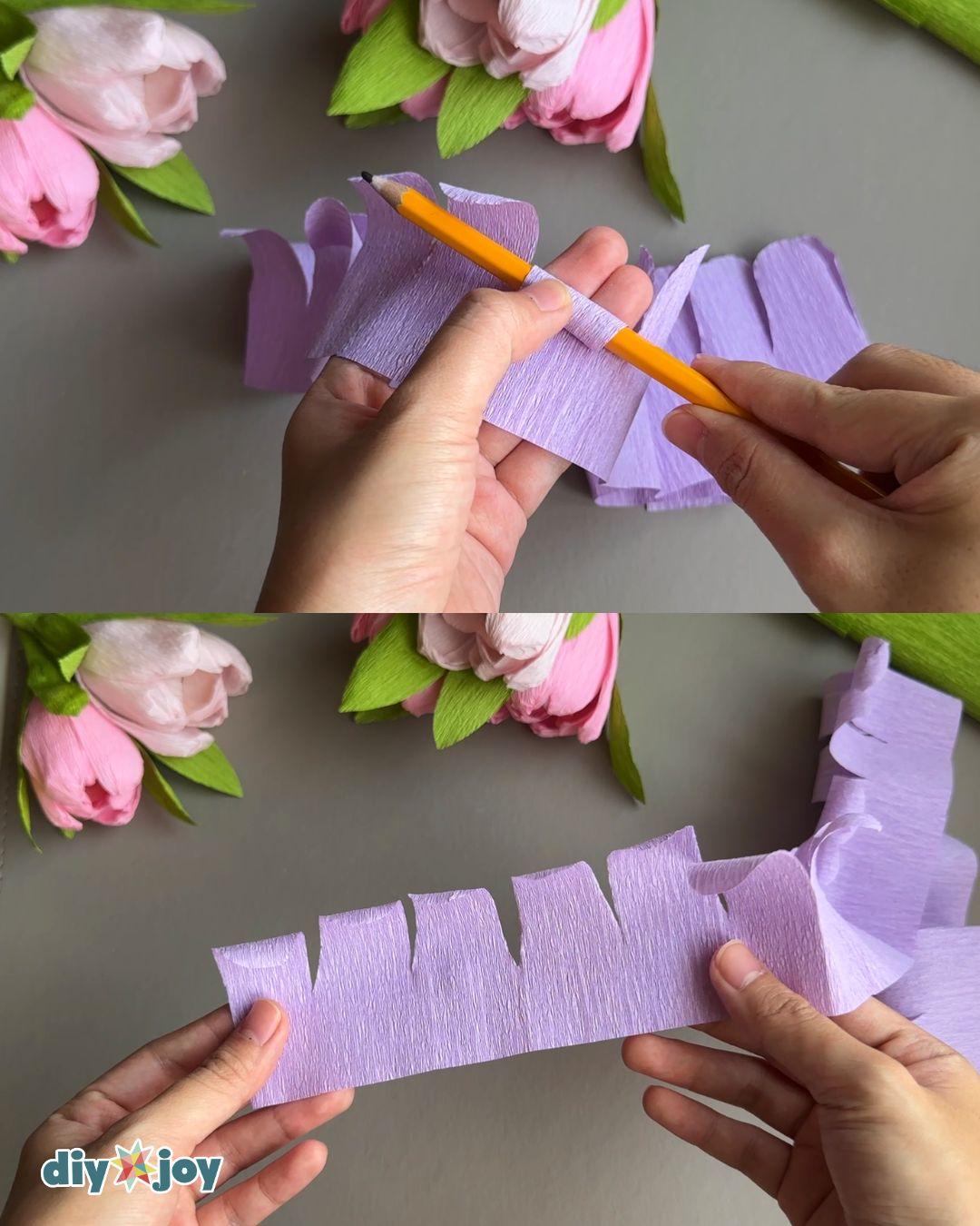 Paper Roses — curling