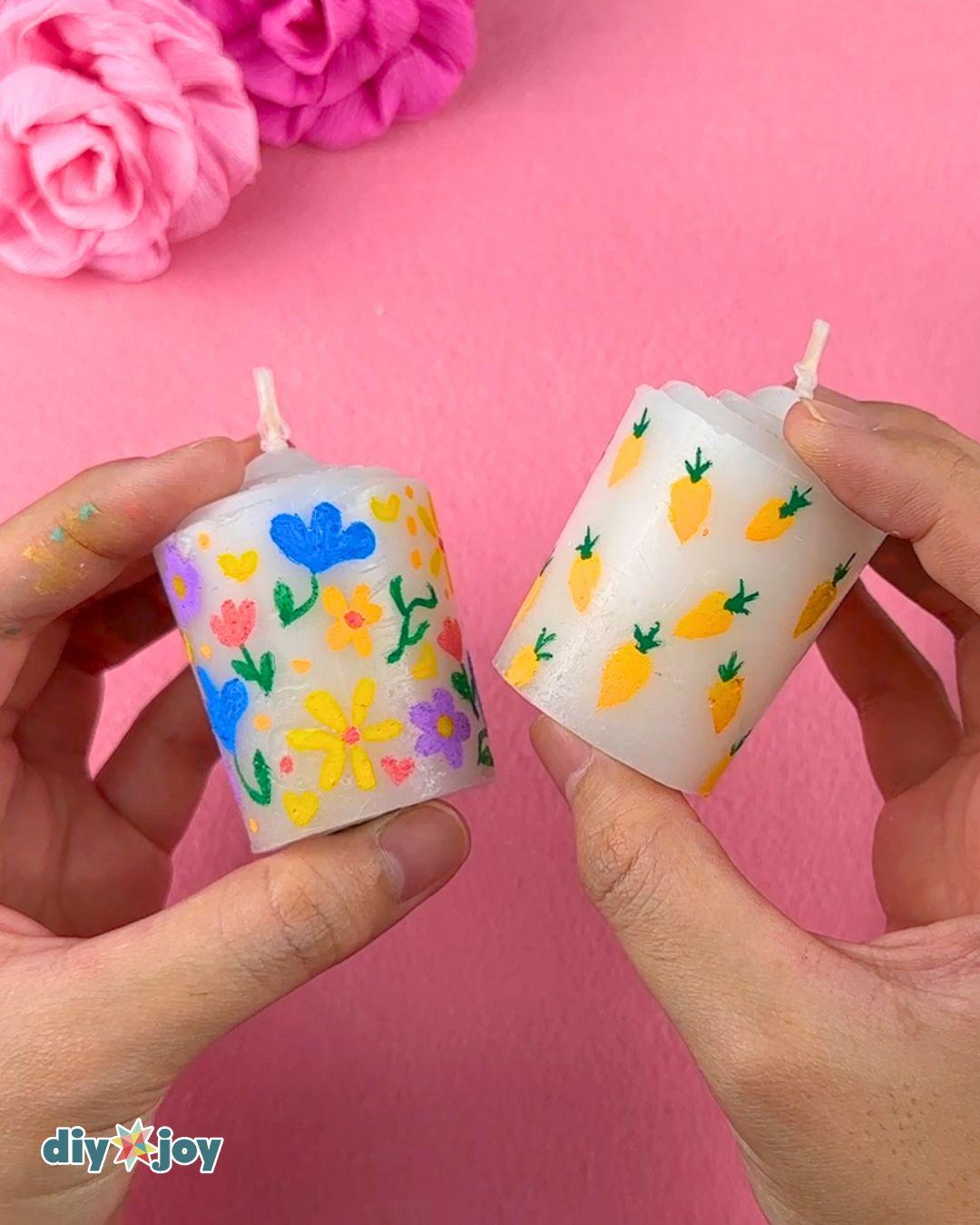 Homemade Spring Candle Decor — handmade spring candles
