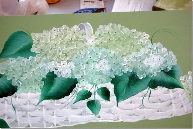 How To Paint Flowers - Painting Hydrangeas In A Basket - Step by Step Tutorials for Painting Roses, Daisies, Whimsical and Abstract Floral Techniques - Easy Acrylic Flower Tutorial