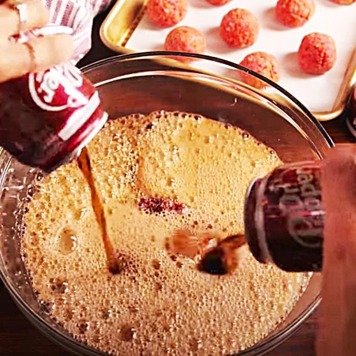 Dr. Pepper Sauce For Meat Dishes - Soda Recipes - Party Meatball Ideas