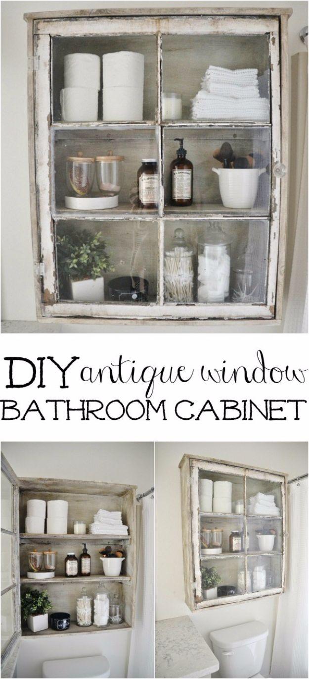 DIY Bathroom Cabinet, a smart fix for towels, toiletries or extra supplies and a favorite pick from this roundup