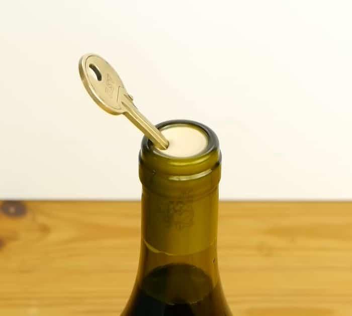 How to Remove the Cork from a Wine Bottle Using a House Key