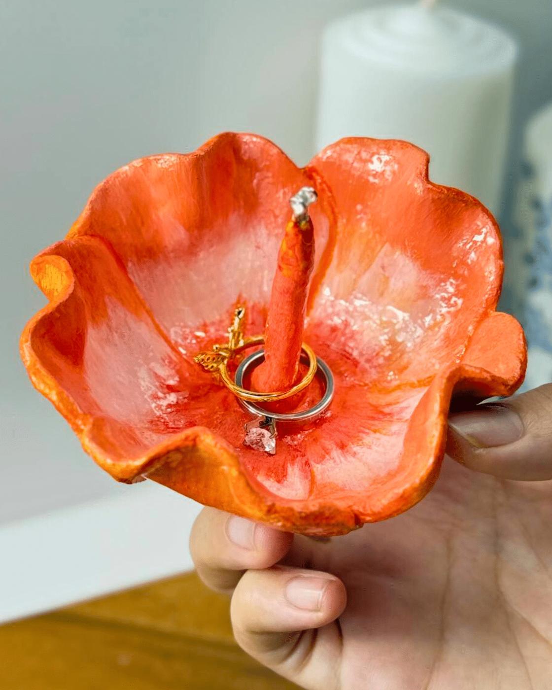 Air Dry Clay Ring Holder — affordable handmade jewelry holders