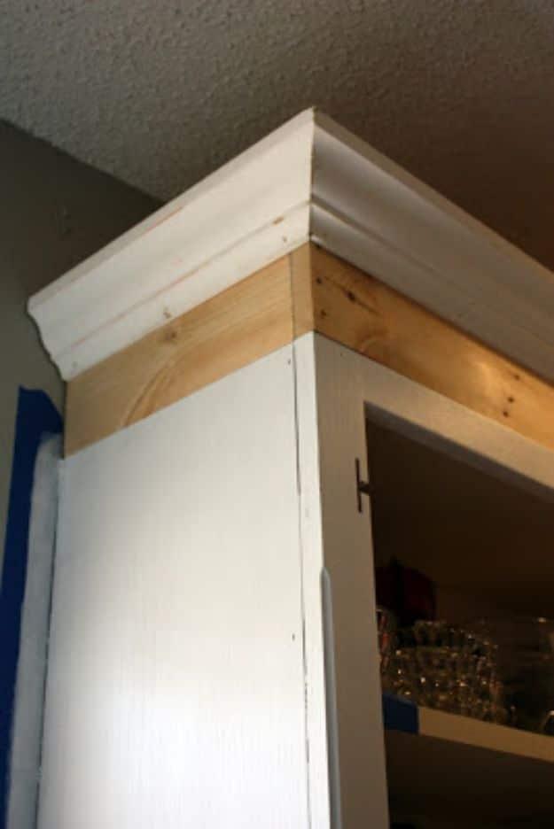 Add Height To Your Kitchen Cabinet, a budget friendly DIY kitchen cabinet idea and a stylish upgrade without a full remodel