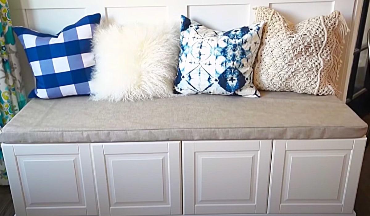 How To Build A Bench With Kitchen Cabinets