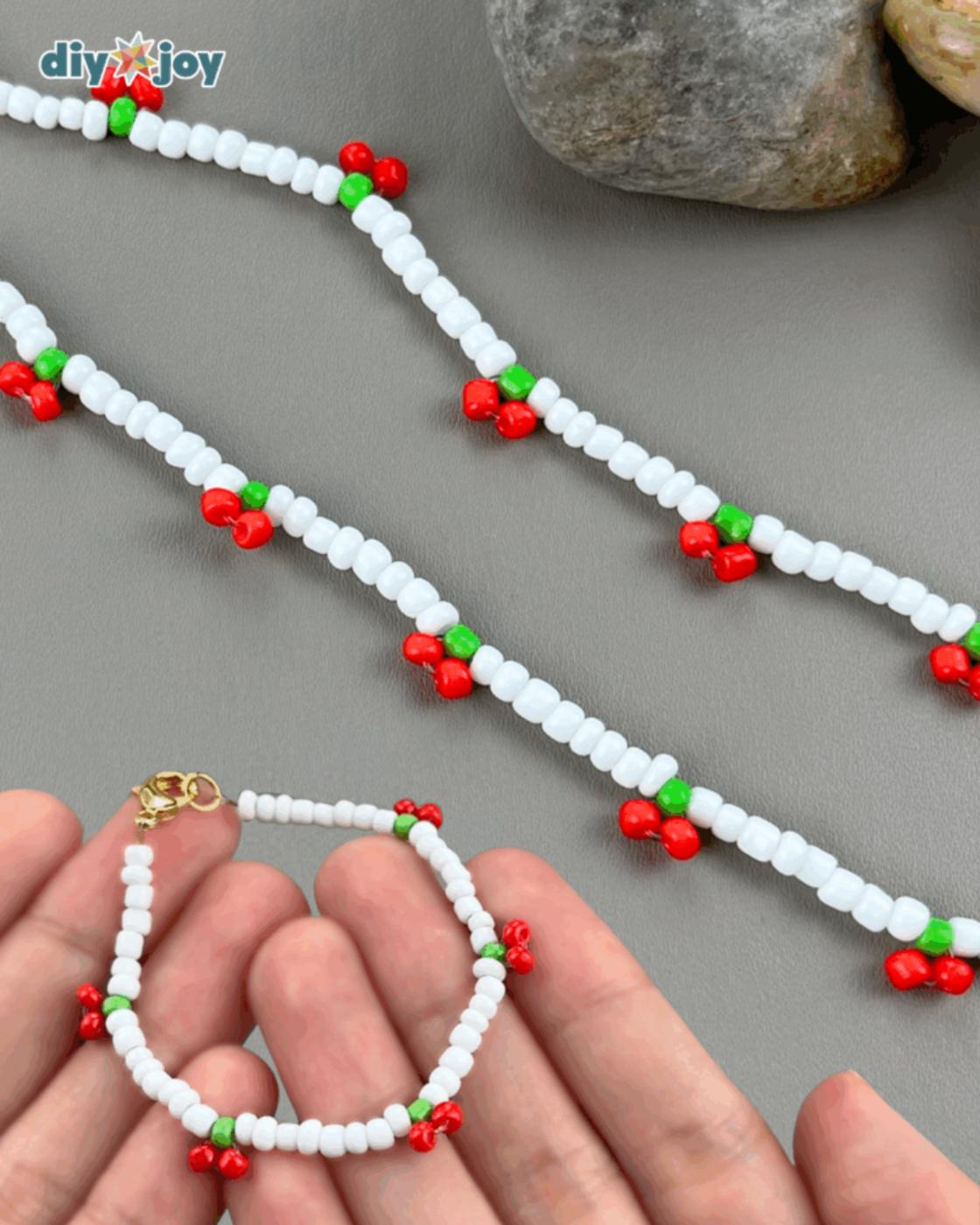 Homemade 25 And Cheap Gift — 7. cherry bead bracelet
