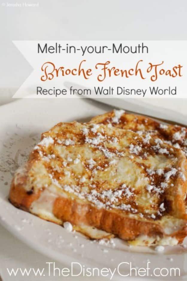 French Toast Recipes - Brioche French Toast - Best Brunch Bites and Breakfast Ideas for French Toast - Stuffed, Baked and Creme Brulee Toasts With Fruit - Healthy Sugar Free, Glute
