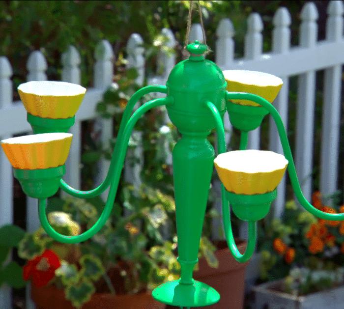 How to Make a DIY Chandelier Bird Feeder