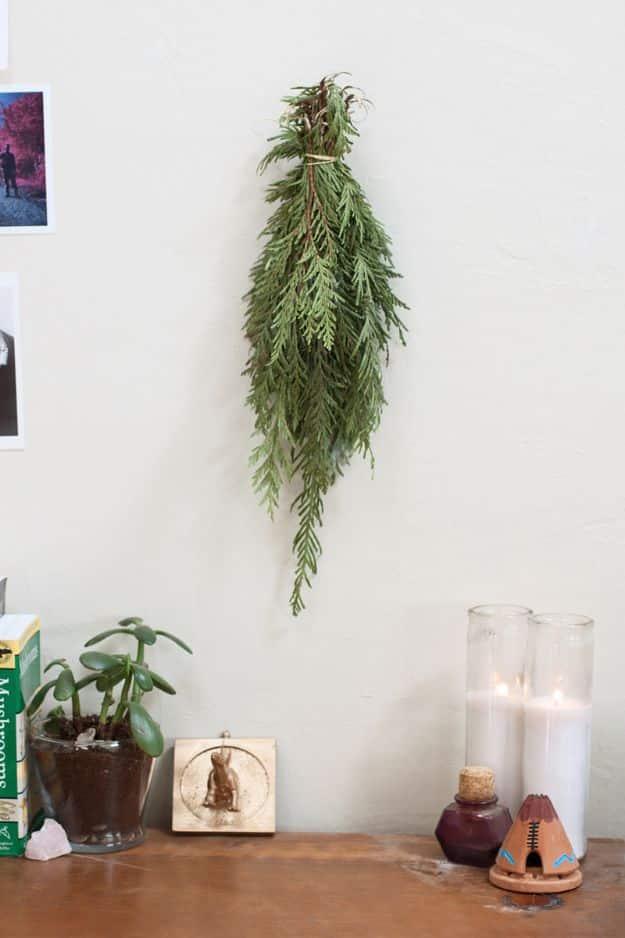 DIY Cedar Smudge Sticks And Wall Hangings, low key enough for a solo evening in and a showpiece guests linger over