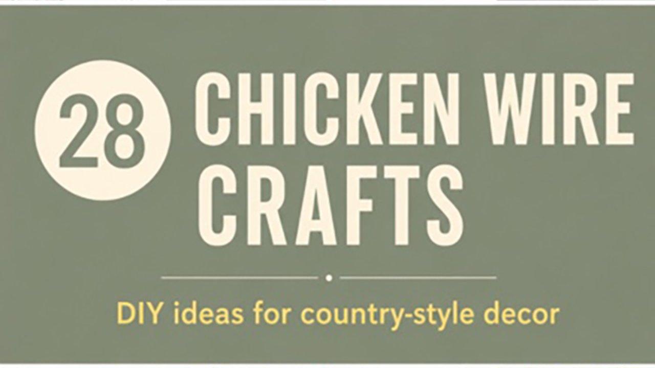 28 Chicken Wire Crafts for Rustic DIY Home Decor
