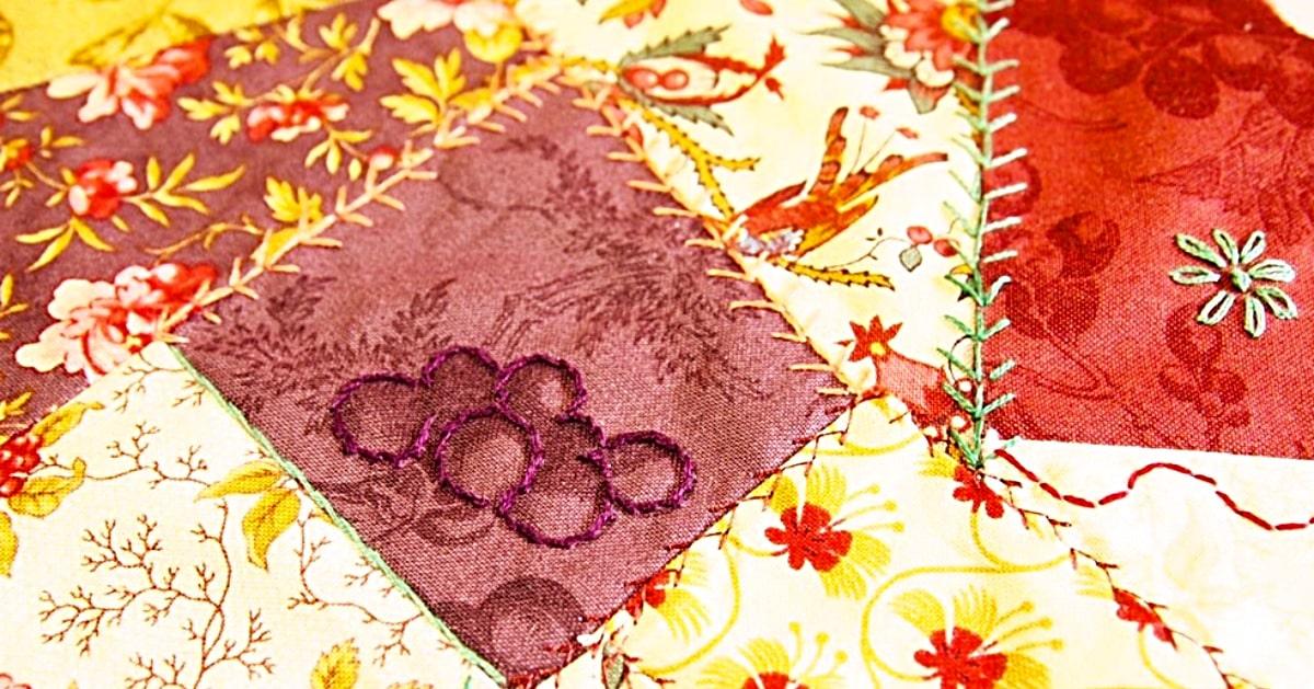 How To Make A Crazy Quilt Using The Quilt-As-You-Go Method