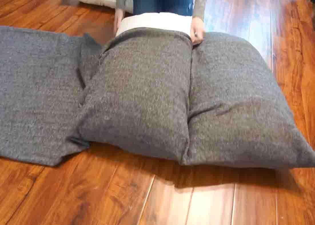 Stuffing the bed with pillows