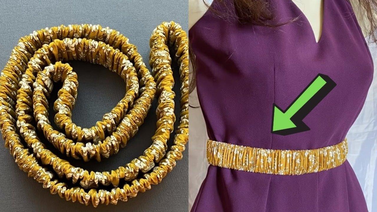 Easy Scrunchie Belt Tutorial